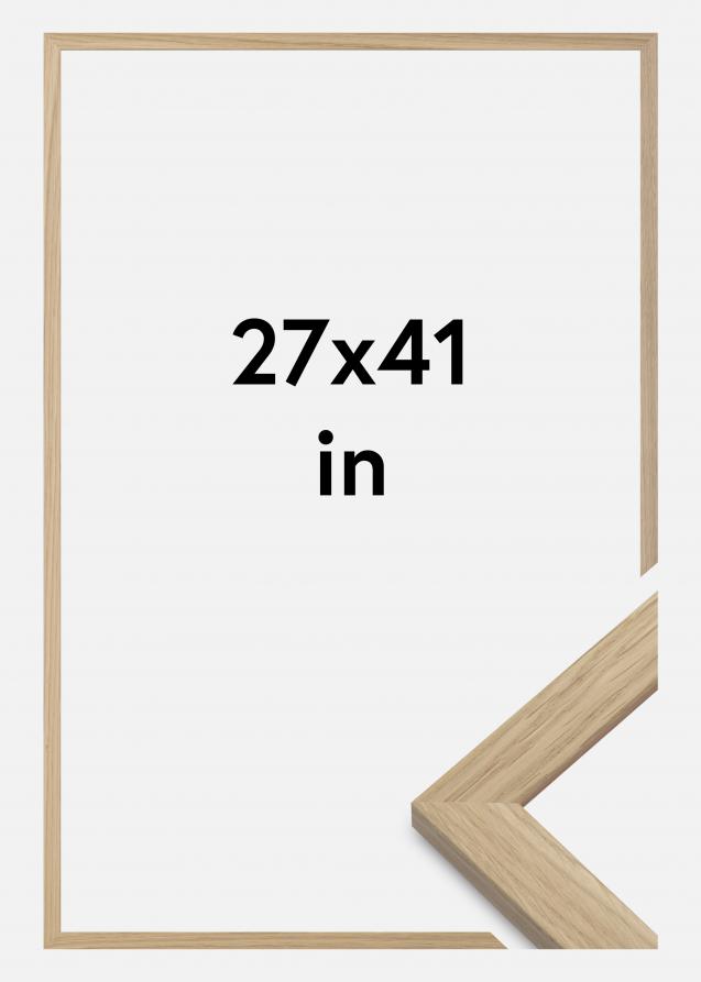 Cadre Oak Wood Verre Acrylique 27x41 pouces (68,58x104,14 cm)