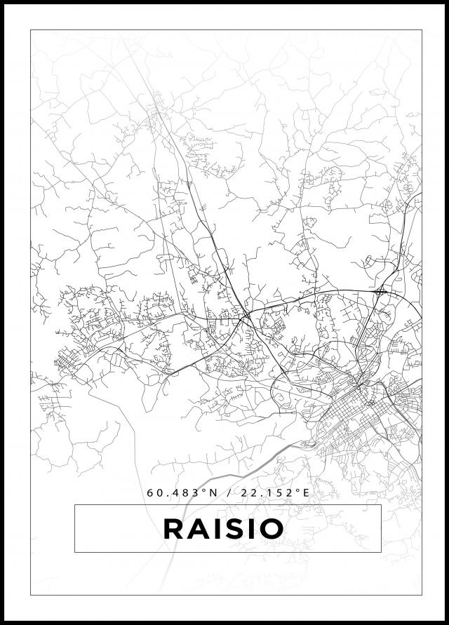 Map - Raisio - White
