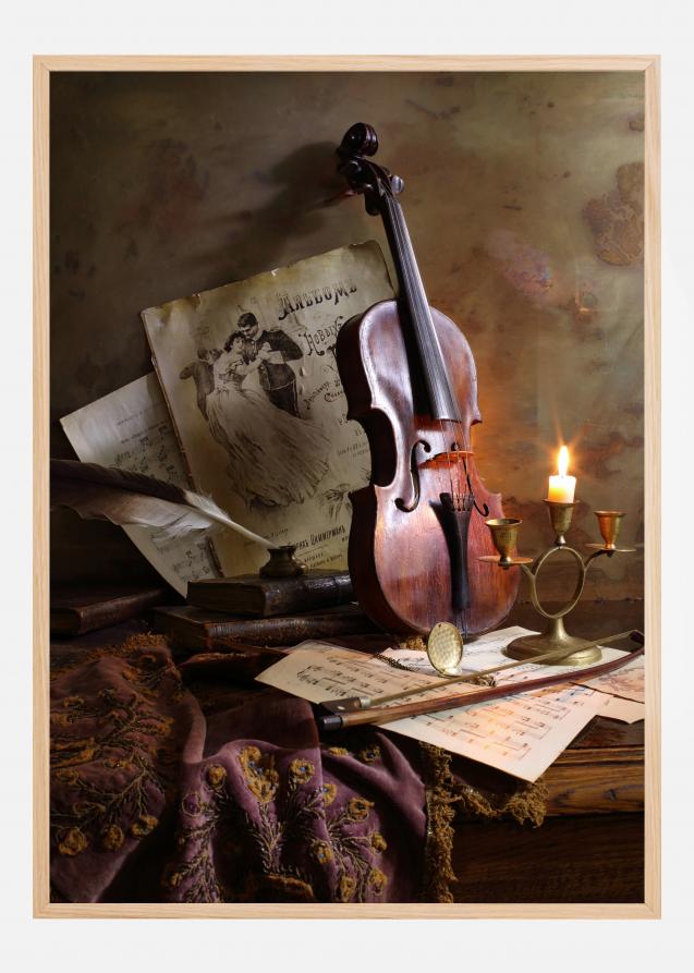 Still Life With Violin Poster