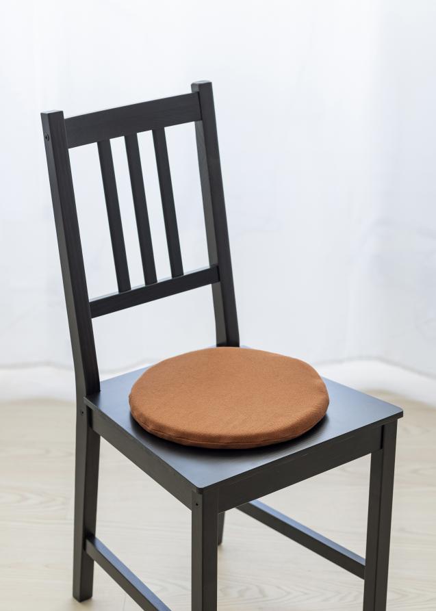 Coussin de chaise Alba - Canelle 33 cm Ø