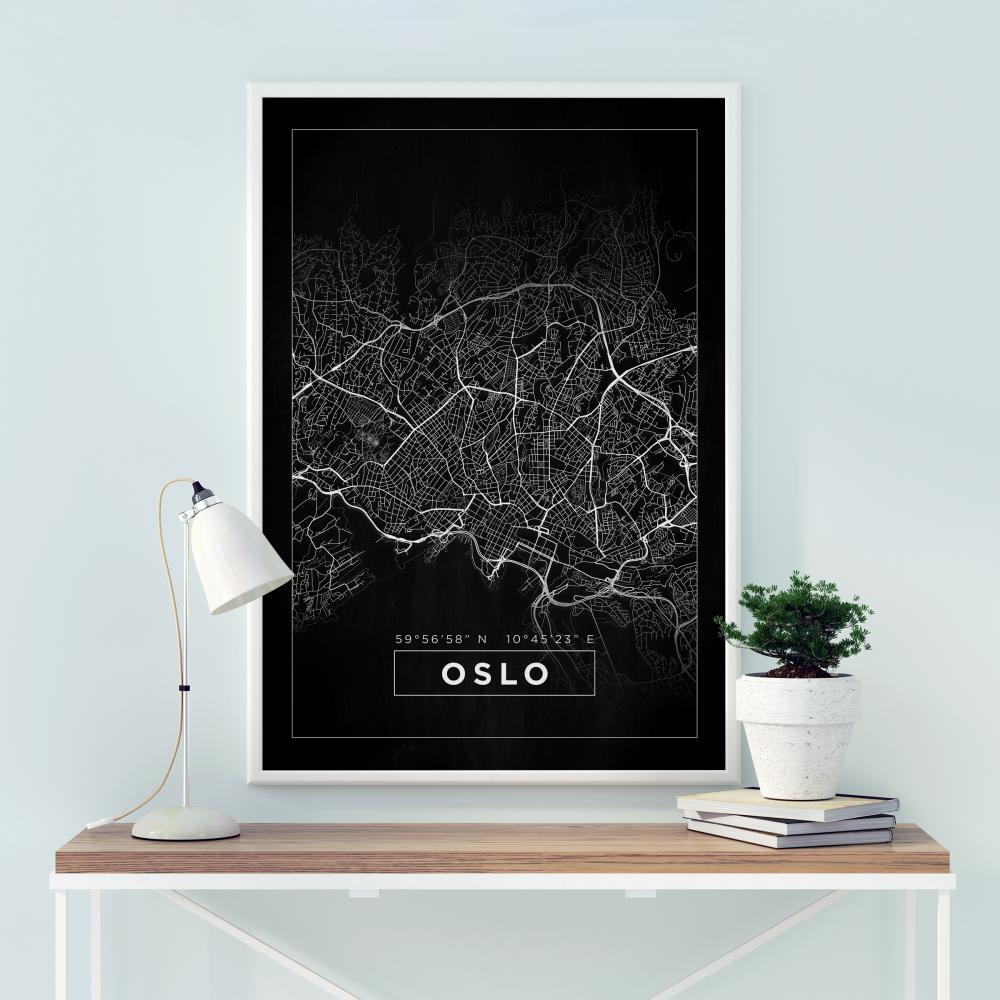 Map - Oslo - Black