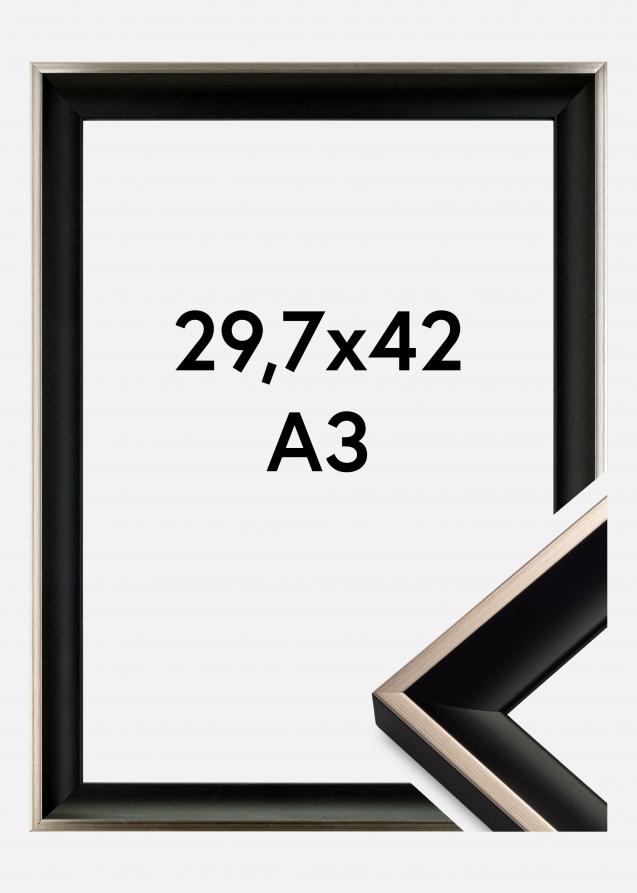 Cadre Öjaren Verre Acrylique Noir-Argent 29,7x42 cm (A3)