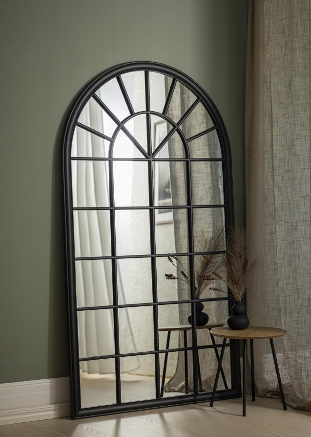 Miroir Window Tall Dome Noir 103x180 cm