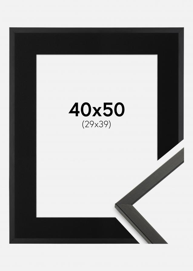 Cadre Galant Noir 40x50 cm - Passe-partout Noir 30x40 cm