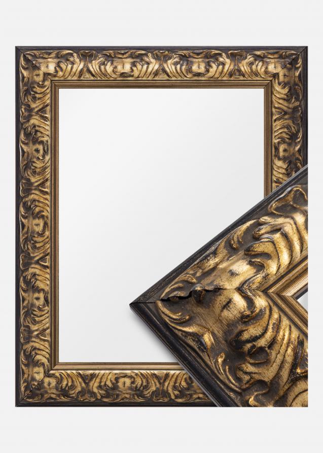 Miroir Odin Or/Noir - Sur mesure
