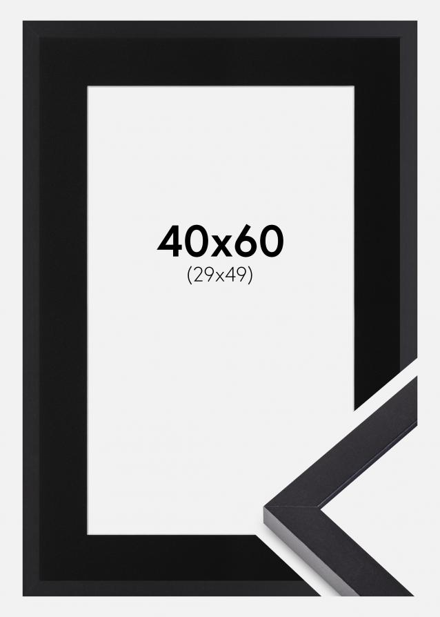 Cadre Selection Noir 40x60 cm - Passe-partout Noir 30x50 cm