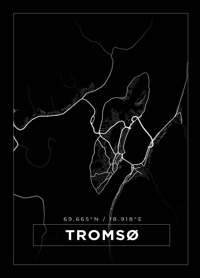 Map - Tromsø - Black
