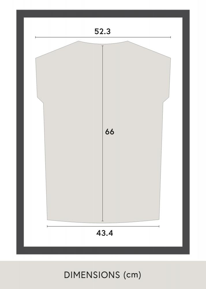 Cadre Jersey Box Verre Acrylique Noir/Blanc 60x80 cm