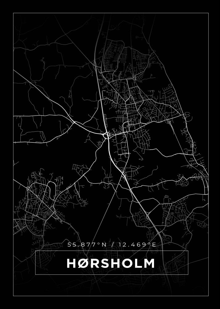 Map - Hrsholm - Black