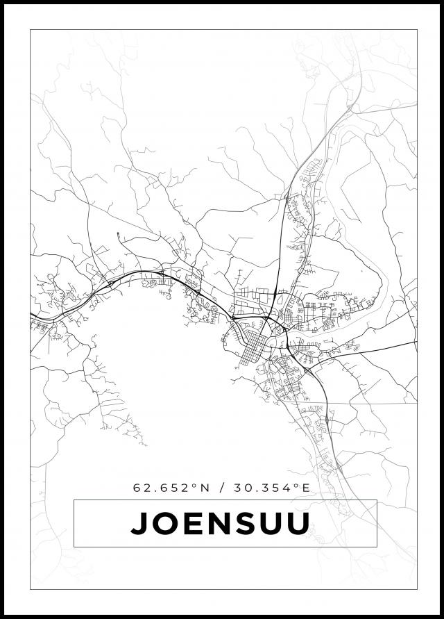 Map - Joensuu - White