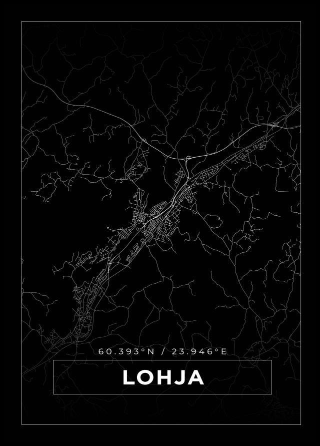 Map - Lohja - Black