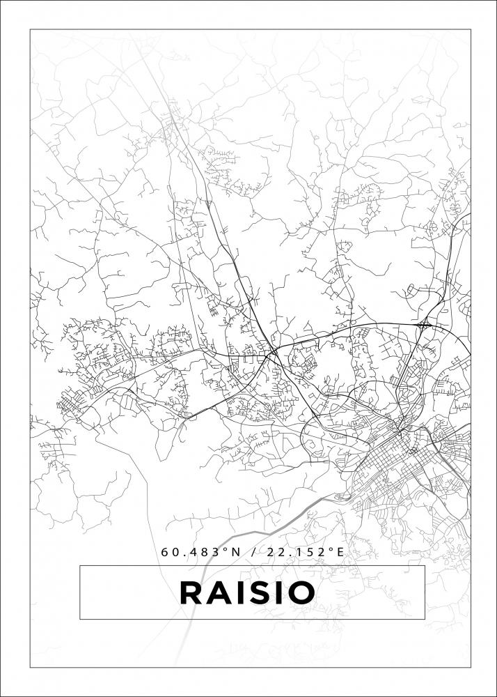 Map - Raisio - White