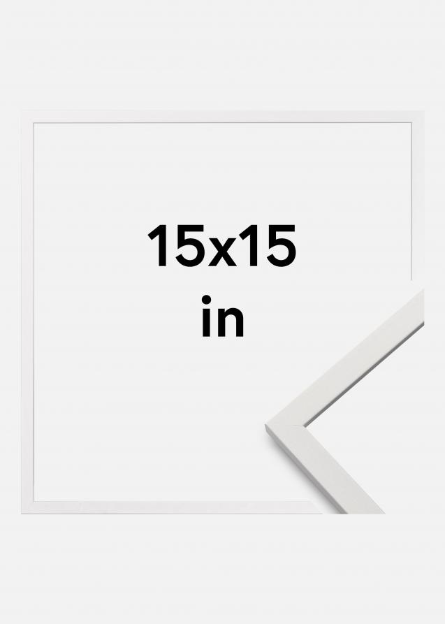 Cadre Edsbyn Verre Acrylique Blanc 15x15 pouces (38,1x38,1 cm)