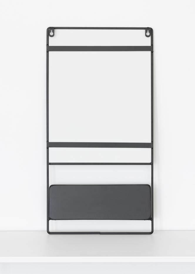 KAILA Miroir avec tagre - Noir 31x60 cm