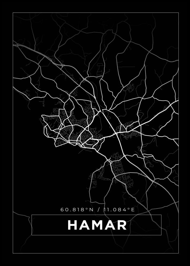 Map - Hamar - Black