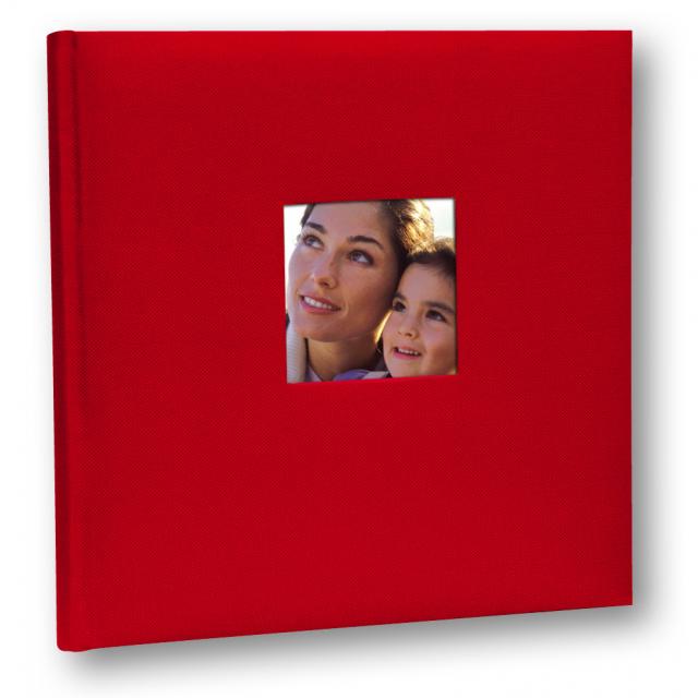Zep Cotton Album photo Rouge - 24x24 cm (40 pages blanches / 20 feuilles)