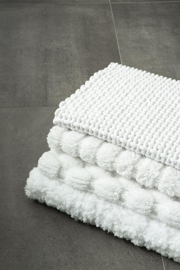 Tapis de bain Basket - Blanc neige 60x100 cm