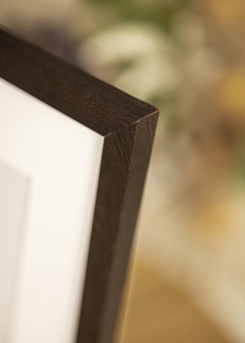Mira Cadre en bois Figari pour vinyles 40x40 cm - noir - verre standard