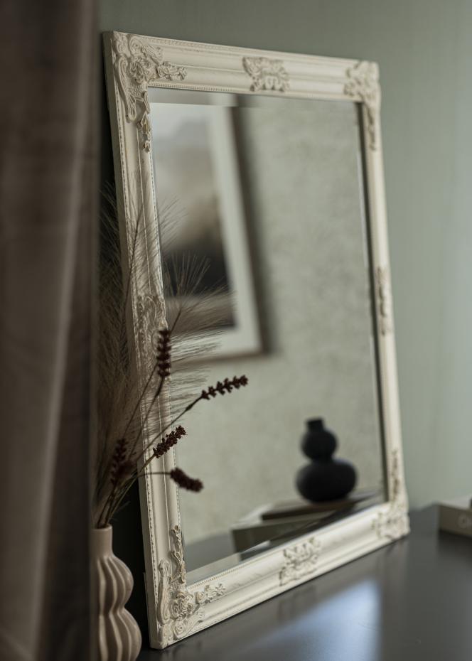 Miroir Bologna Blanc 80x80 cm