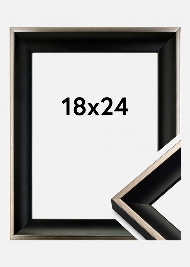 Cadre Öjaren Verre Acrylique Noir-Argent 18x24 cm