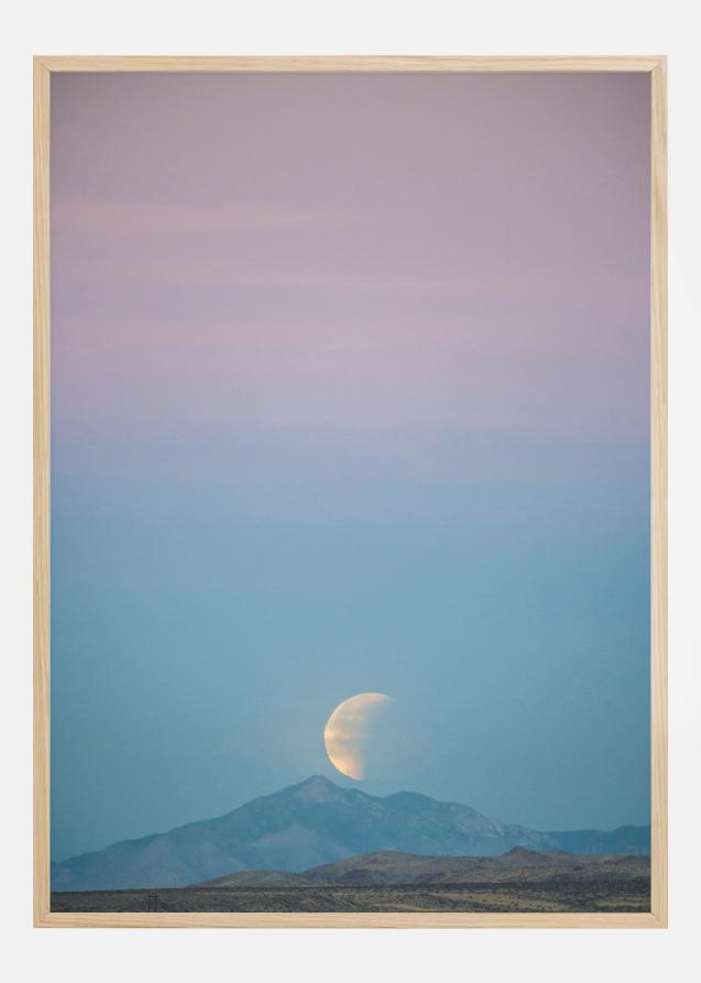 Moon In The Mountains Poster