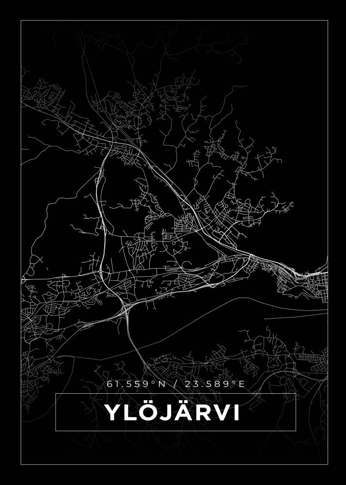 Map - Yljrvi - Black