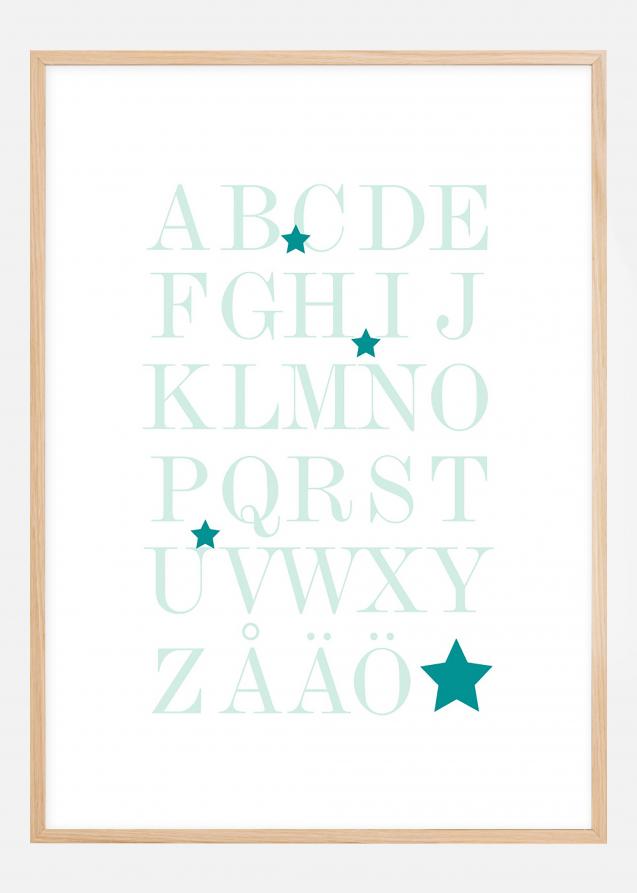 ABC - Turquoise Poster