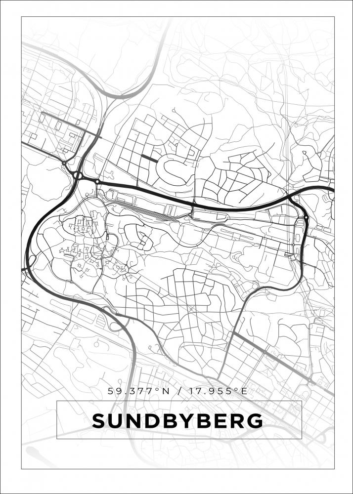 Map - Sundbyberg - White