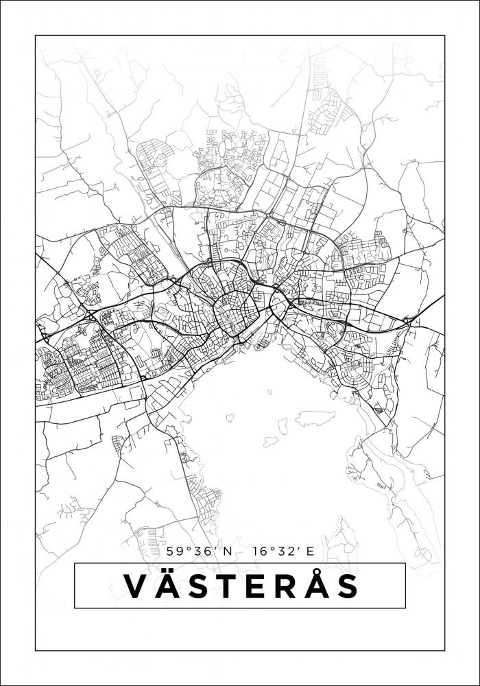 Map - Vsters - White
