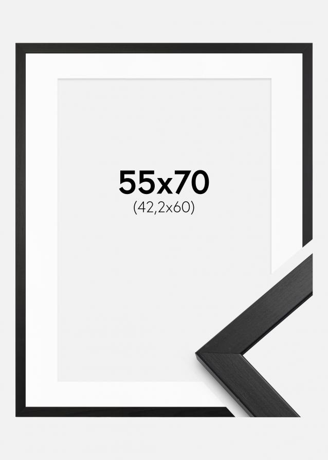 Cadre Stilren Noir 55x70 cm - Passe-partout Blanc 43,2x61 cm (A2+)