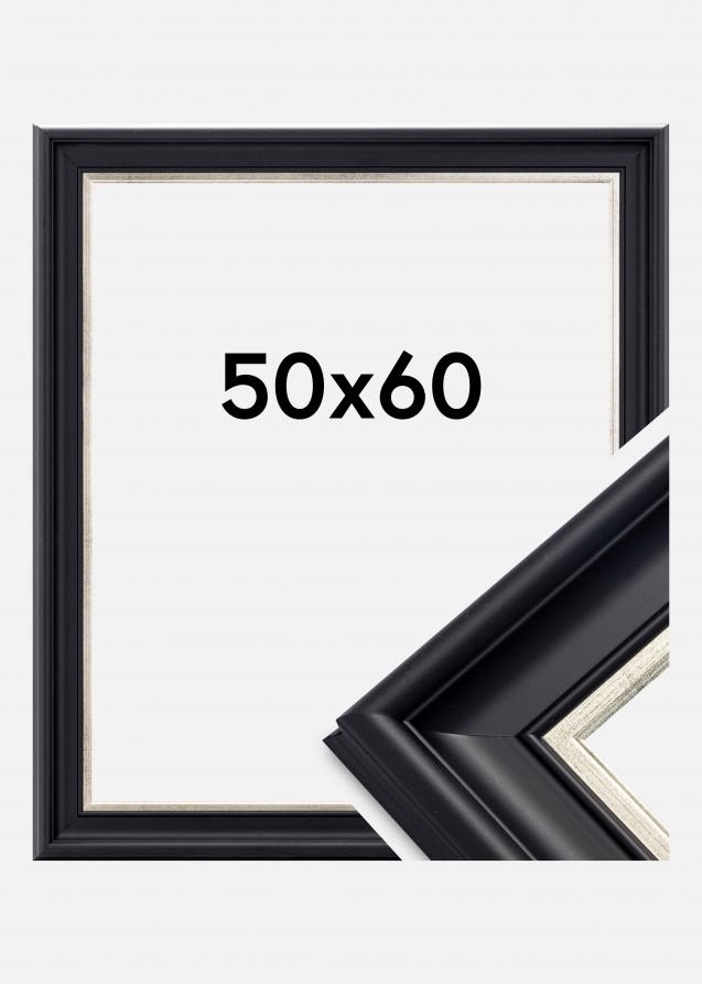 Cadre Dalarna Verre Acrylique Noir-Argent 50x60 cm