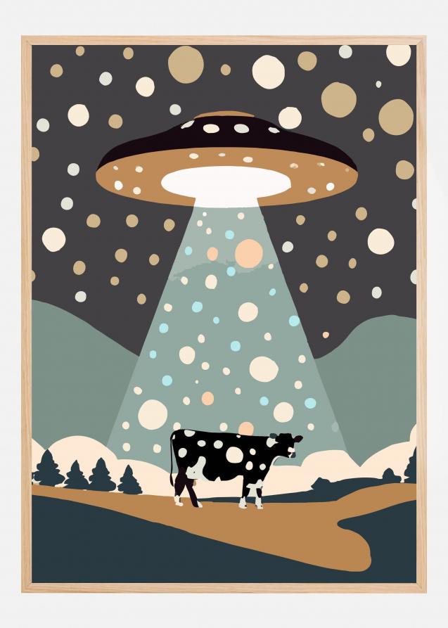 UFO a cow Poster