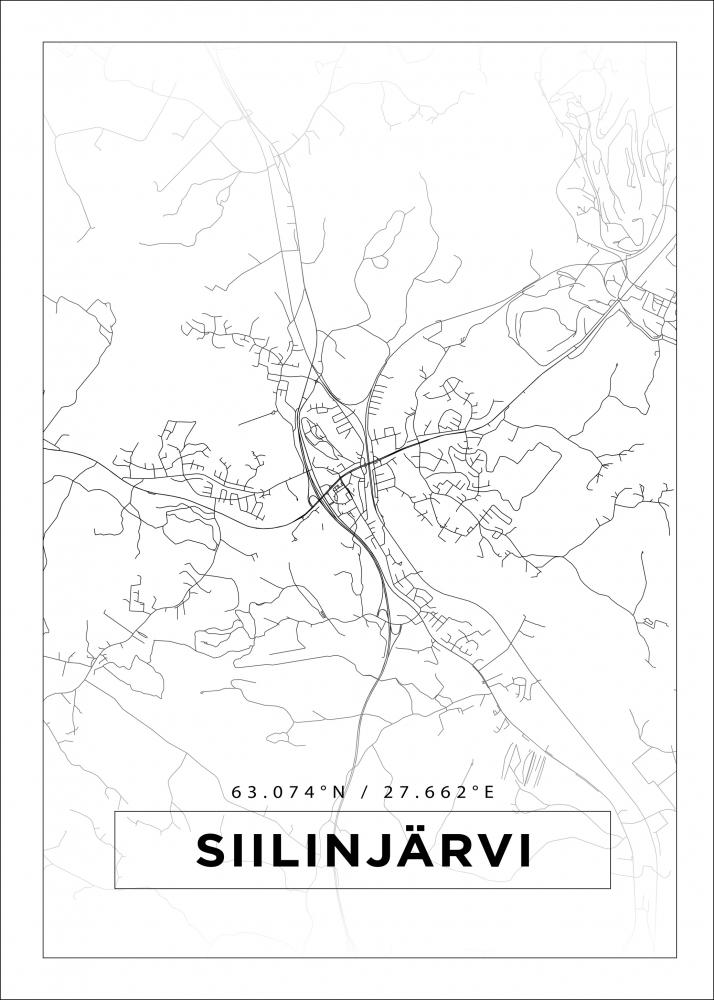 Map - Siilinjrvi - White
