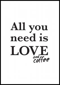 Love and coffee Poster