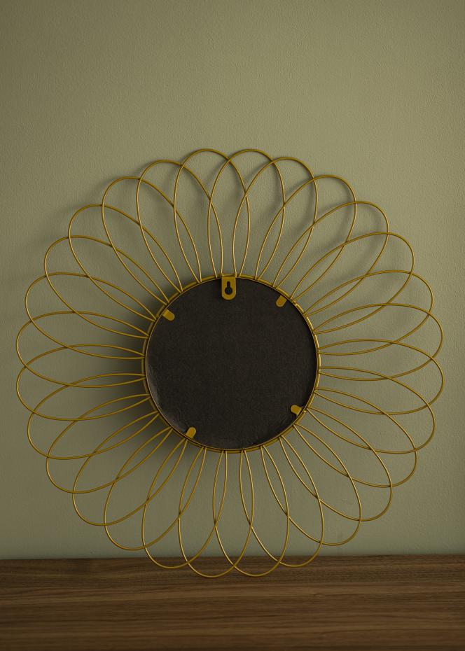 KAILA Miroir Flower - Or diamtre 50 cm