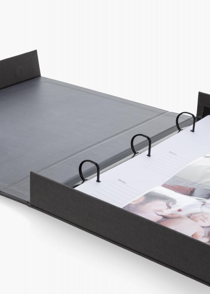 KAILA MEMORIES Black XL - Coffee Table Photo Album - 60 images en 11x15 cm