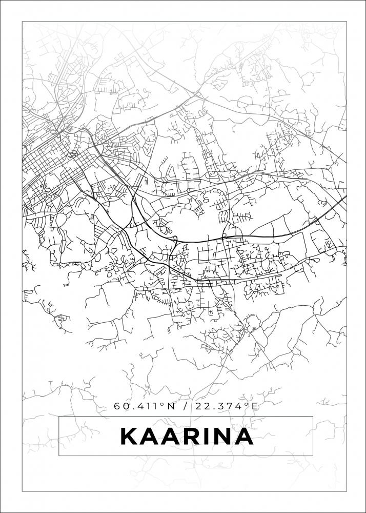 Map - Kaarina - White