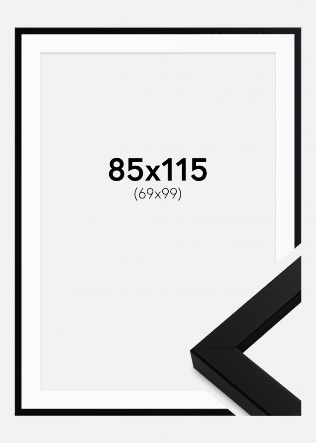 Blocky Noir 85x115 cm - Passe-partout Blanc 70x100 cm