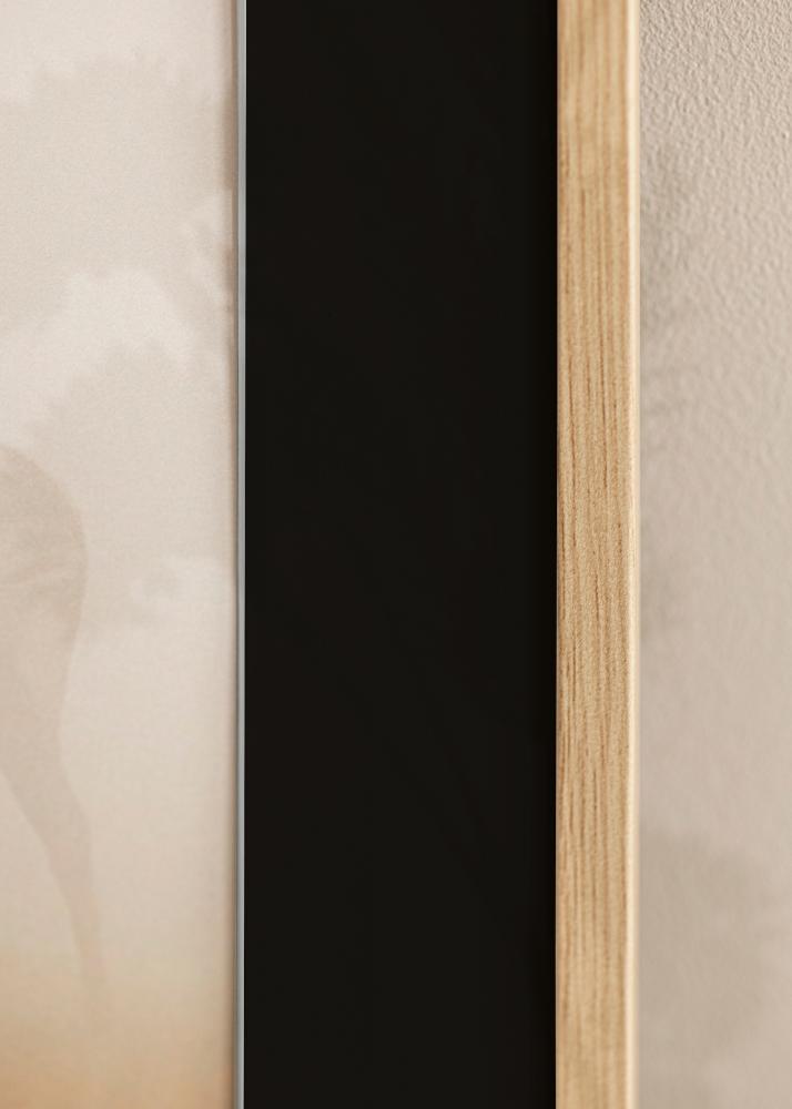 Cadre Galant Chne 30x30 cm - Passe-partout Noir 8x8 pouces