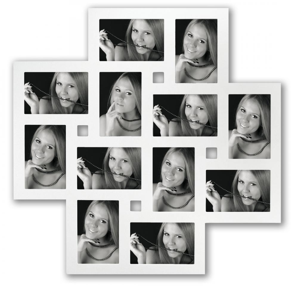 Milano Cadre collage Plexiglas Blanc - 12 images
