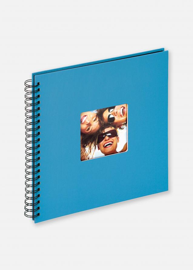 Fun Album spirale Bleu océan - 30x30 cm (50 pages noires / 25 feuilles)