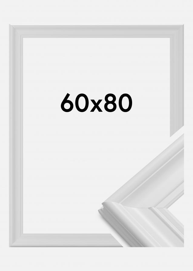 Cadre Mora Premium Verre Acrylique Blanc 60x80 cm