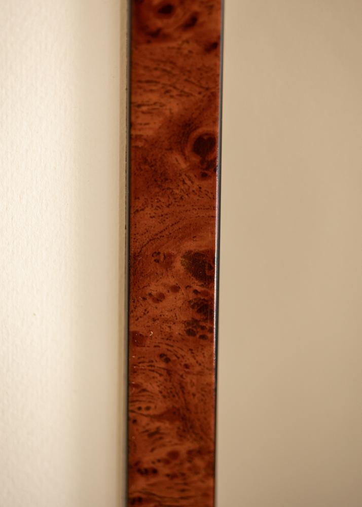 Cadre Hermes Verre acrylique Burr Walnut 70x70 cm
