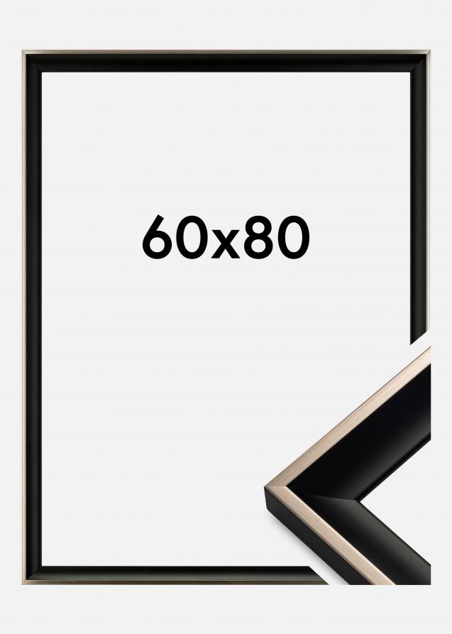 Cadre Öjaren Verre Acrylique Noir-Argent 60x80 cm