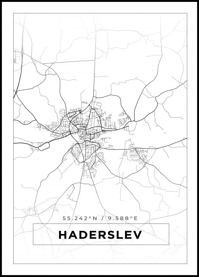 Map - Haderslev - White