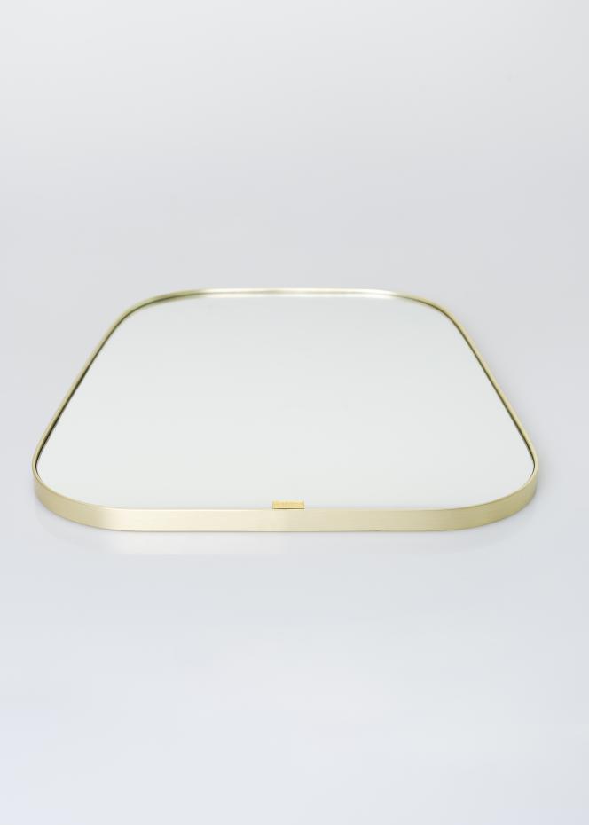 Miroir Trapze Laiton 42x48 cm