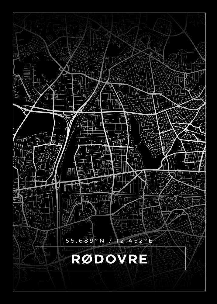Map - Rdovre - Black