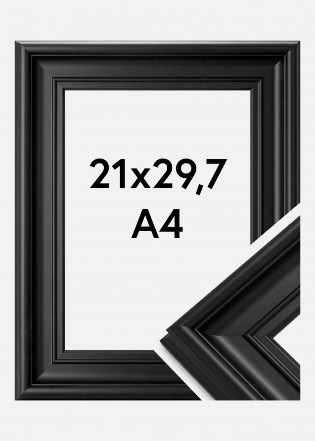 Cadre Mora Premium Verre Acrylique Noir 21x29,7 cm (A4)