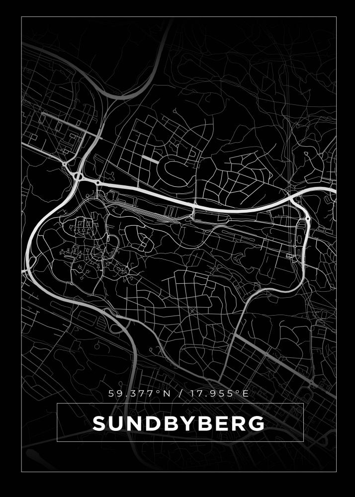 Map - Sundbyberg - Black
