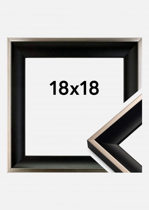 Cadre Öjaren Noir-Argent 18x18 cm